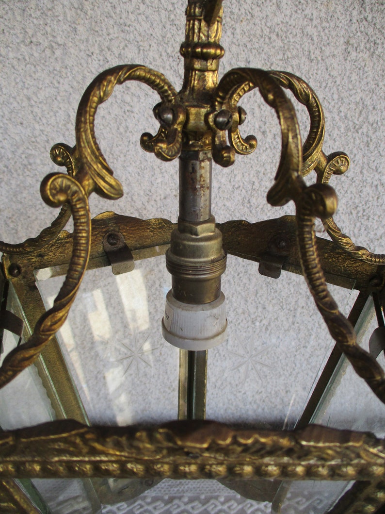 Vintage Brass Lantern zdjęcie 5