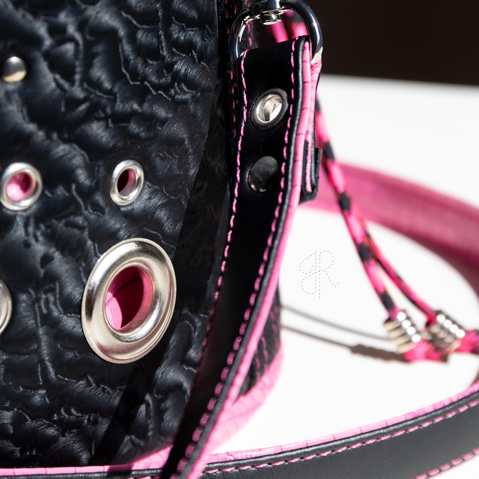 THM  Bicolor baggies     Black×Pink   28 Original Black and Pink Handbag: Grease, or Rock'n Roll