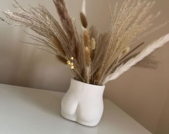 Jesmonite Bum Vase, Cheeky Home Decor Pot, Booty Planter