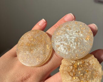 Resin Nail Art Palette Ring, Manicure Mixing Palette