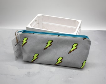 Federtasche, Etui, Schlampermäppchen "Superheld" Blitz Neon