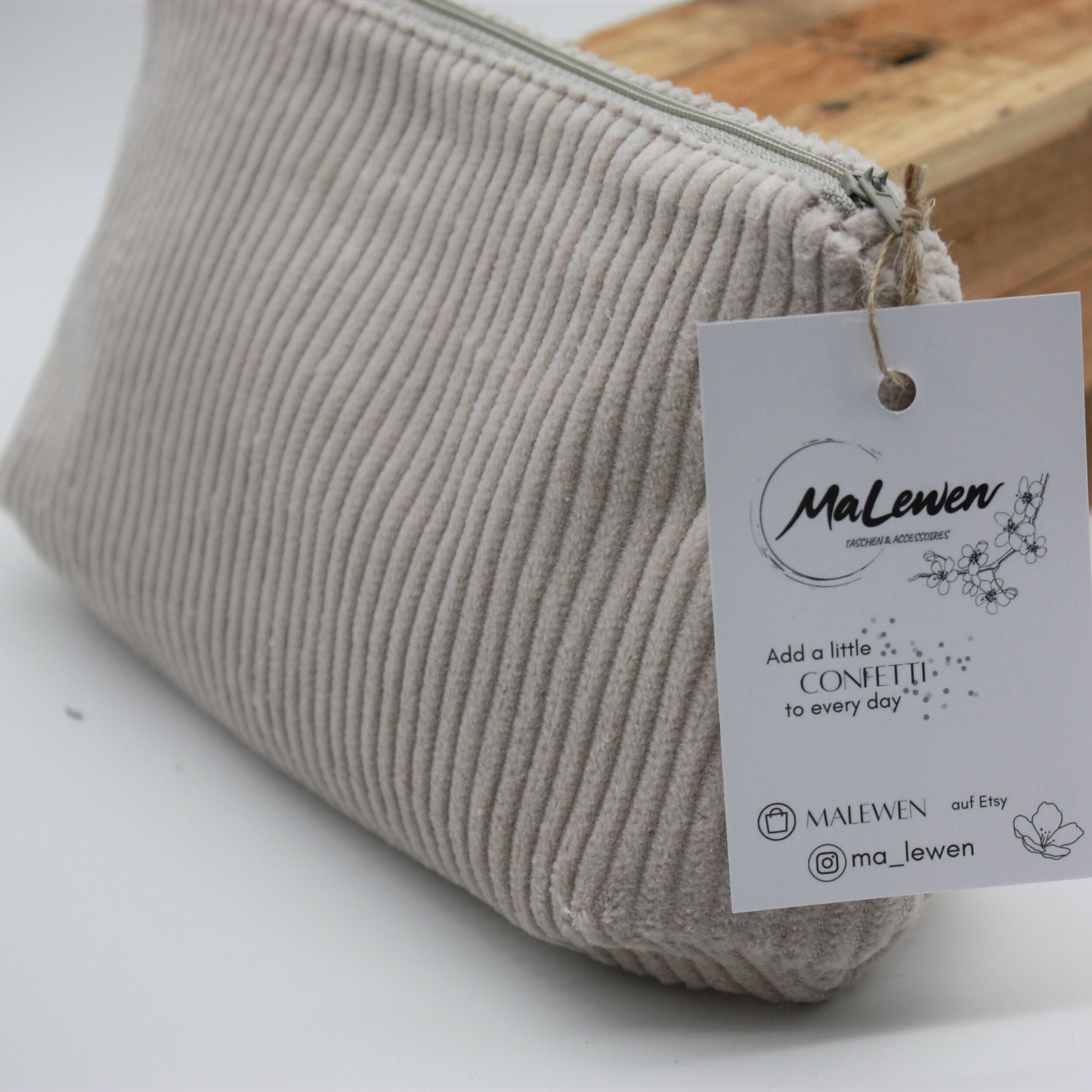 Kulturtasche Damen 3er Set Kosmetiktaschen Aus Cord - Klein, Wasserabweisend Mit Reißverschluss Kordsamt Organizer