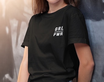 Koszulka Girl Power V1, Koszulka feministyczna, Koszulka Girl Power, Koszulka Girl Power, Koszulka inspirująca, Koszulki feministyczne Trendy, Koszulki na zamówienie, Grafika