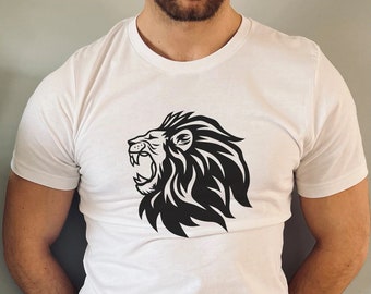Lion Tee, Be The Lion, Soft Blend Tee, Motivational shirt, Workout shirt, Gym Shirt, Workout gift, Crew Neck, Gift for Dad, Gift for Men