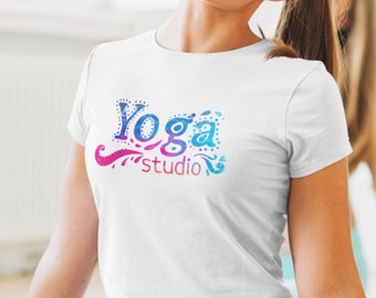 Yoga Studio T-Shirt, Yoga Shirt, Meditation Shirt, Yoga Workout Shirt, Gift for Her, Shirts for Women, Yoga Gift, Zen Shirt, Yoga Lover Tee