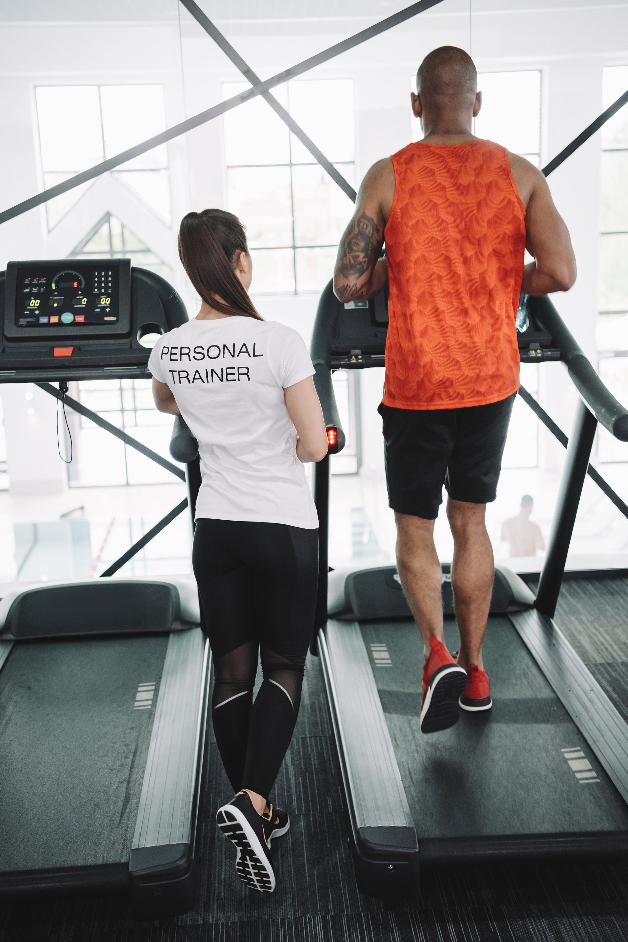 Personal Trainer Women's White Workout T-shirt, Gym T-shirt, Graphic ...