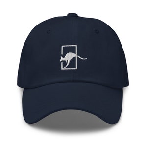 Kangaroo Canvas Unisex Hat, WILDLIFE HAT, Embroidered Hat, Australia Hats, Men hats, Women hats, Baseball Cap, Sports Hat, Animal Print Hats