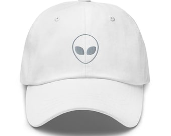 Alien Unisex Hat, Baseball Hat, Embroidered Dad Cap, Outerspace UFO Galaxy, Unstructured Six Panel, Adjustable Strap Back, Summer Hats, caps
