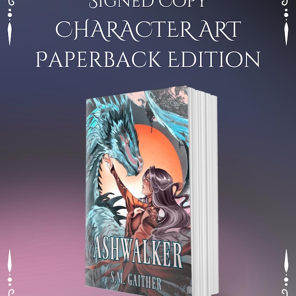 Signerad: Ashwalker - Pocketbok - Omslag med karaktärskonst - ENDAST FÖRBESTÄLLNING Läs hela artikelbeskrivningen innan du beställer!
