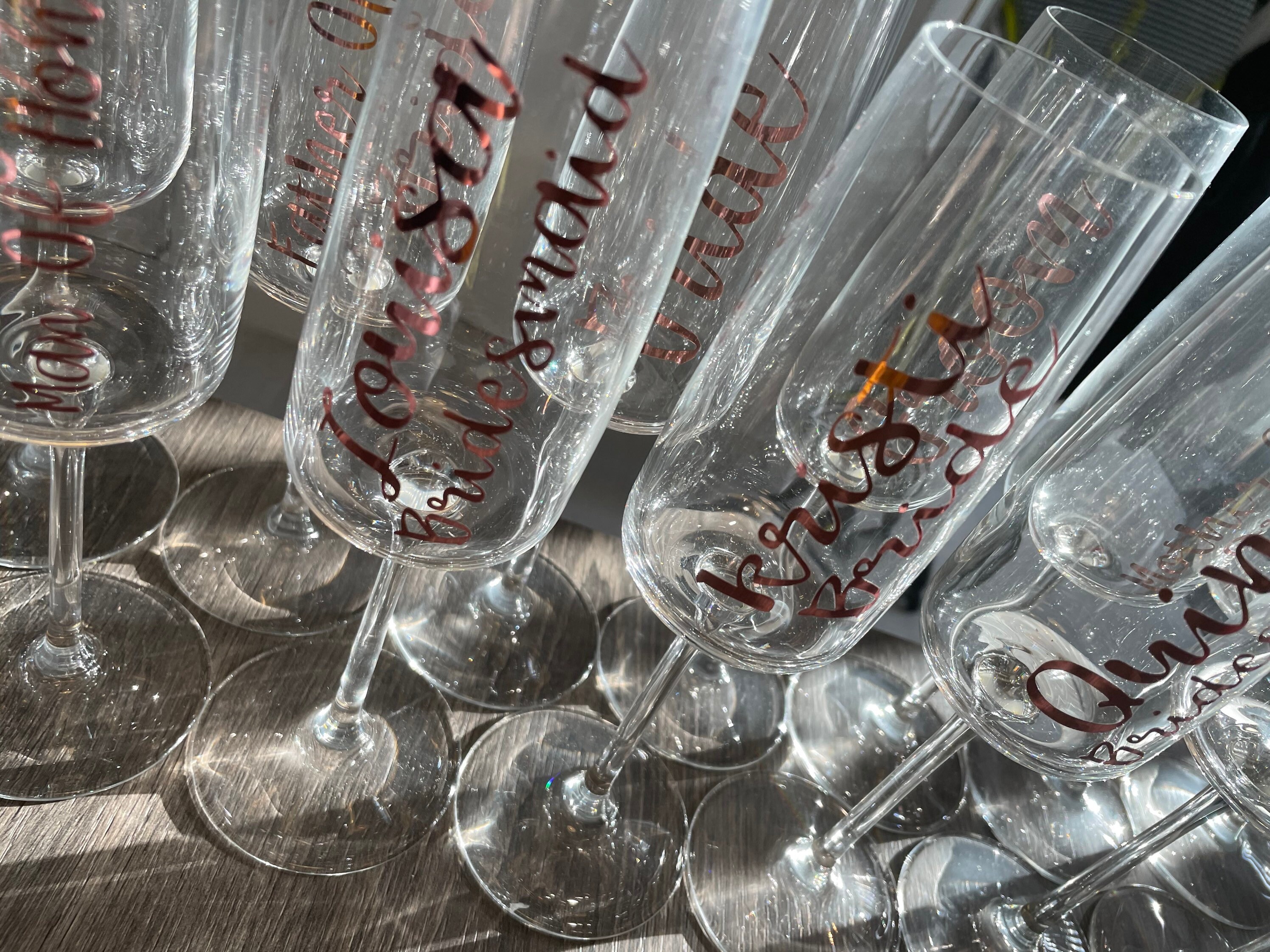 Personalised glass vinyl Etsy