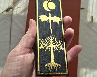 A Hobbits Journey - Faux leather Bookbinding Bookmark