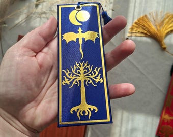 A Hobbits Journey - Satin Buckram Bookbinding Bookmark