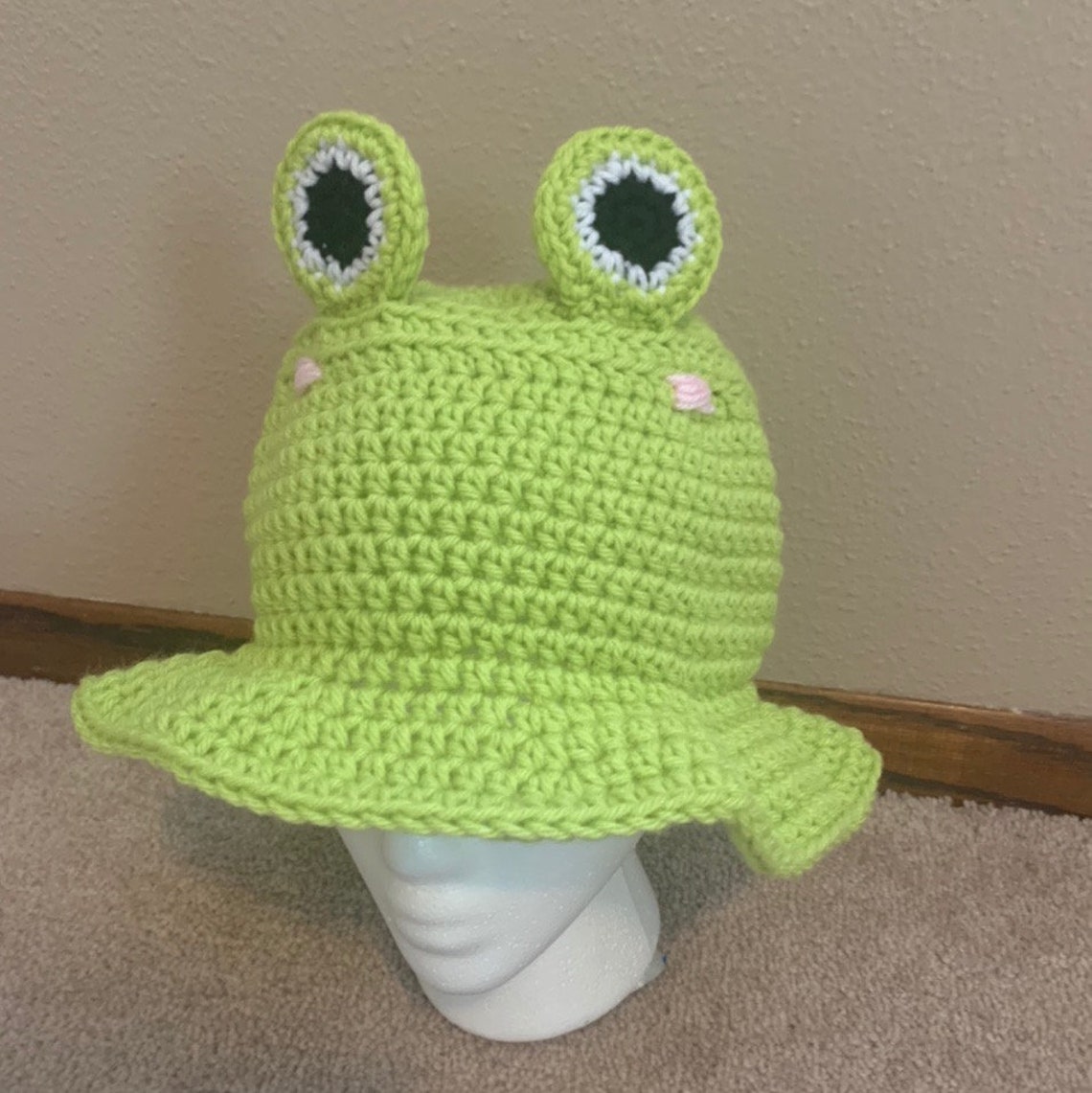 Crochet Frog Bucket Hat Etsy