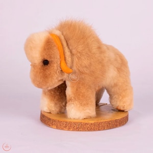 alpaca fiber buffalo, alpaca toy, alpaca stuffed animal.
