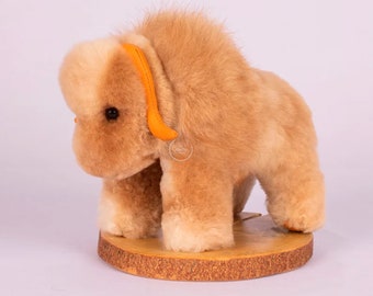 alpaca fiber buffalo, alpaca toy, alpaca stuffed animal.