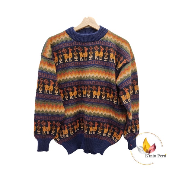 Alpaca Wool Unisex Sweaters / Andean Design Sweaters for
