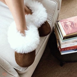 Alpaca and sheep fur slippers, alpaca fur slippers, unisex alpaca slippers, winter slippers, gift for any occasion,winter clearance