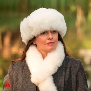 Cossack hat/alpaca fluff hatLuxurious 100% Alpaca Fur Hat/ winter hat cossack/Baby Alpaca Fur hat/Luxury alpaca fur Russian hat
