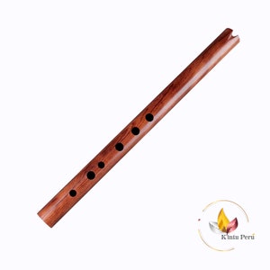 Quena Flute from jacarandá /Key in G/Beginners, Andean Flutes/Handcrafted Peruvian Quena Flute/Traditional Andean Wind Instrument