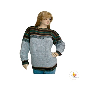 Alpaca sweater / Hand knitted sweater for women / Warmest wool sweater / Gift for her / Peruvian alpaca sweater / winter clearance