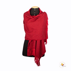 luxury scarf/winter sale/Alpaca and Wool Block Throw Blanket/Luxury All Season Throw/peruvian scarf / alpaca scarf