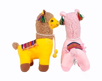 Beautiful alpaka llama plush toy / Super cute llama plush toy / Adorable and cuddly gift / Andean almimal plush toy / Made in Peru-Cusco.