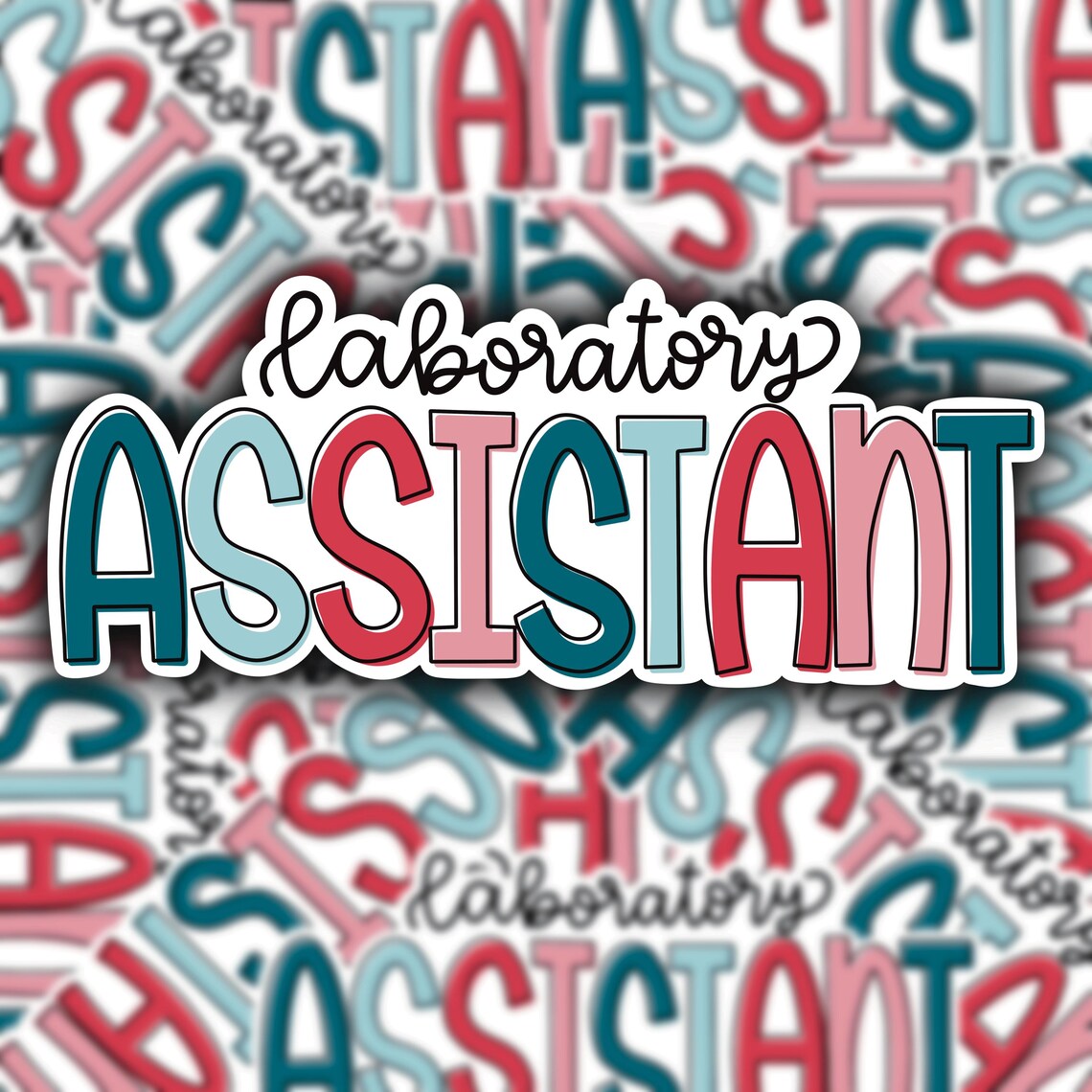 Laboratory Assistant Sticker / Laboratory Assistant Decal / Healthcare ...