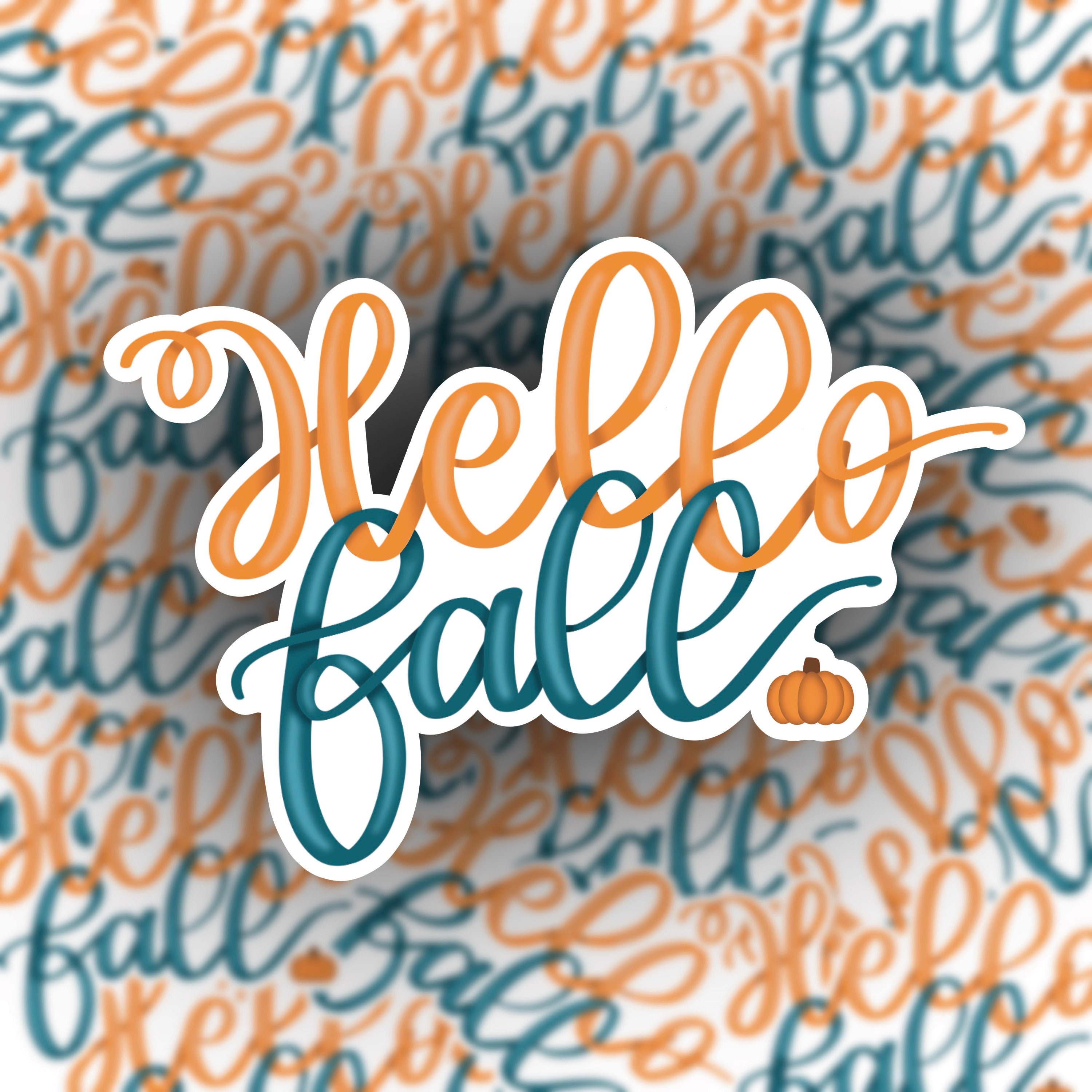 Hello Fall Sticker / Fall Sticker / Laptop Stickers / Laptop Decal ...