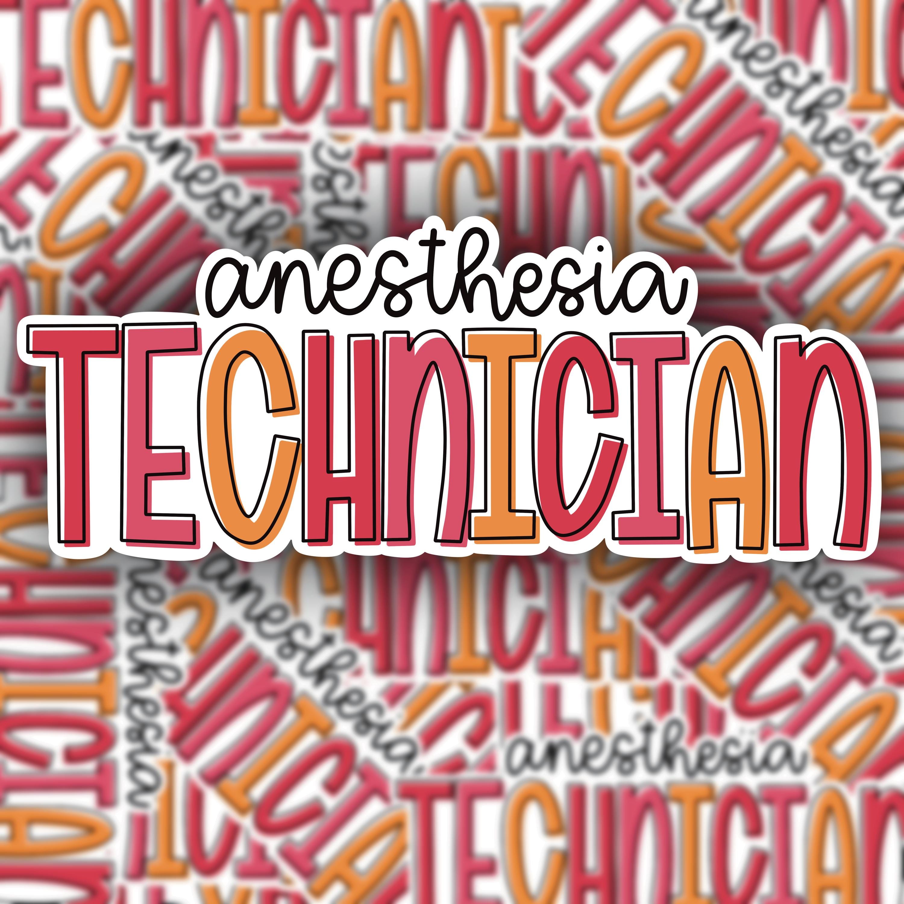 Anesthesia Technician Sticker / Anesthesia Tech Sticker / Anesthesia ...