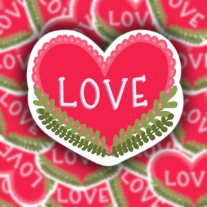 Valentine Sticker / Valentines Day /  Laptop Stickers / Laptop Decal / Tumbler Sticker / Tumbler Decal / Sticker / Decal / Aesthetic Sticker