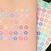 Cute Flower Alphabet Sticker Sheets | Letter Stickers | Planner & Bullet Journal Stickers | Stationery