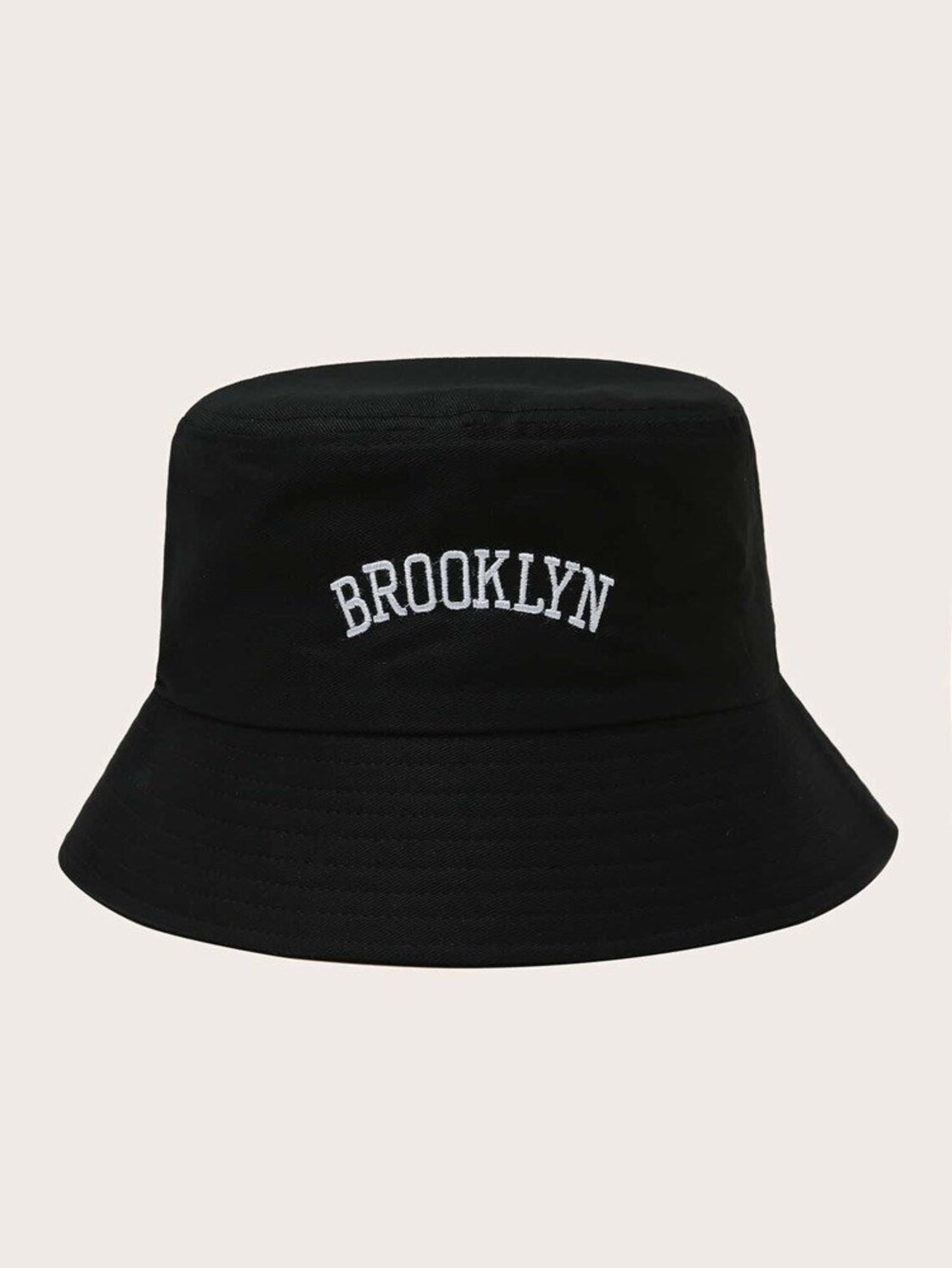 Brooklyn Embroidered Bucket Hat Etsy