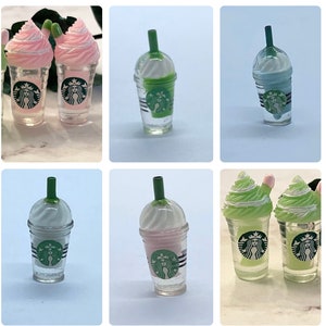 Miniature Starbucks Frappuccino cup, miniature drinks, ice coffee, mini drinks, Starbucks miniature