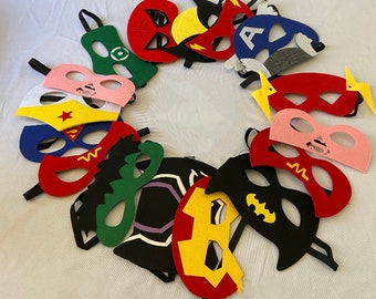 Super Hero  Mask Party, birthday party, super girl, super hero,  super hero mask, super hero party favors,