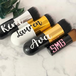 Personalized Contour brushes, personalized make up brushes, oversized makeup brushes, make up tools, bridesmaids gifts, bridal party