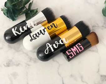 Personalized Contour brushes, personalized make up brushes, oversized makeup brushes, make up tools, bridesmaids gifts, bridal party