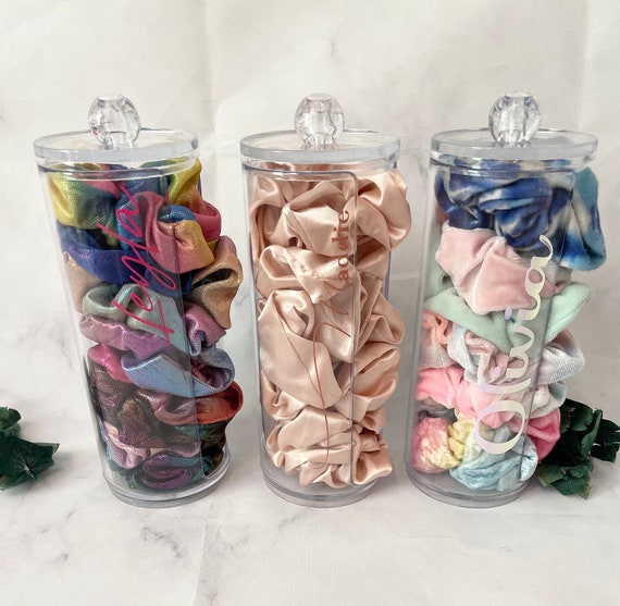 TheGoldenOar Scrunchies Holder, Scrunchies Storage, Bathroom Decor, Hai Ties Holder, Hair Ties Storage, Personalized Storage, Bathroom Organizer