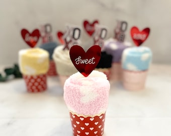 Cupcake Socks, Valentine’s Gifts, galentines, galentine’s day, friendship gifts, teachers gifts, birthday gift,