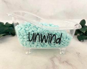 Mini Bath Tub, mini bath tub decoration, bathroom decor, soap holder, make up holder, farmhouse, bathroom decor, mini tub , relax