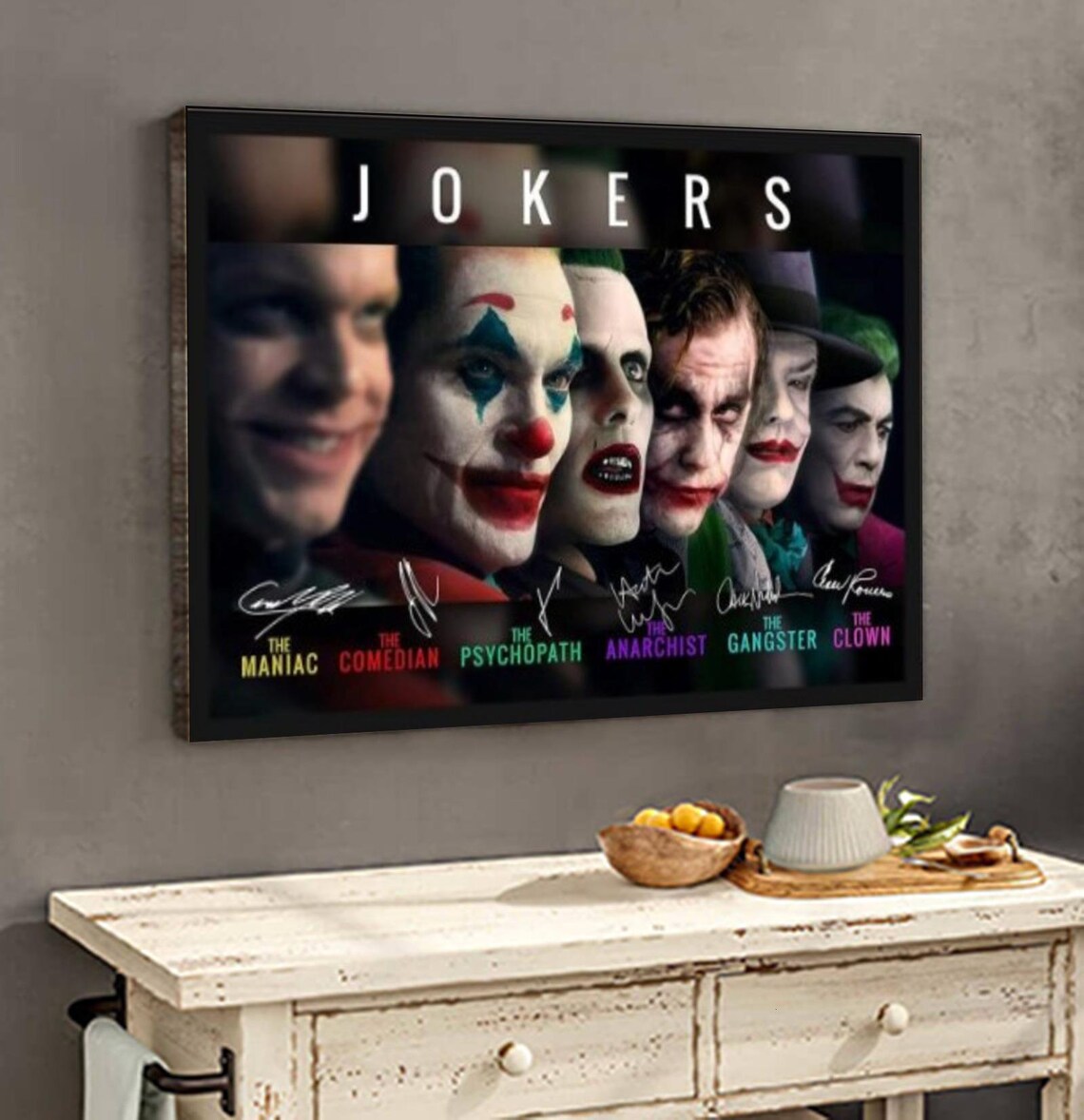 The Maniac Comedian Psychopath Clown Gifts Joaquin Joker Etsy