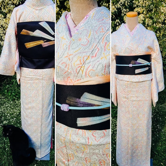 Off-White Shibori Komon Kimono (As New)