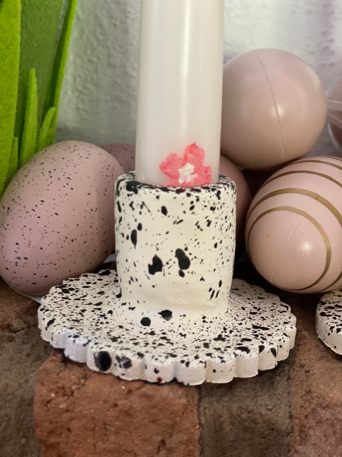 Handmade Clay Candle Stick Holder Etsy
