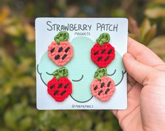 Strawberry Patch Magnets (4pk)