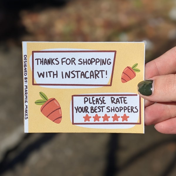 Instacart Shopper - Thank You Cards, 50pk
