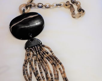 Natural Horn Statement Necklace - Bulacan, Philippines