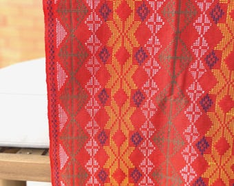 Yakan Textile - Philippines Ethnic Handwoven Textile Table Runner, Bed Runner