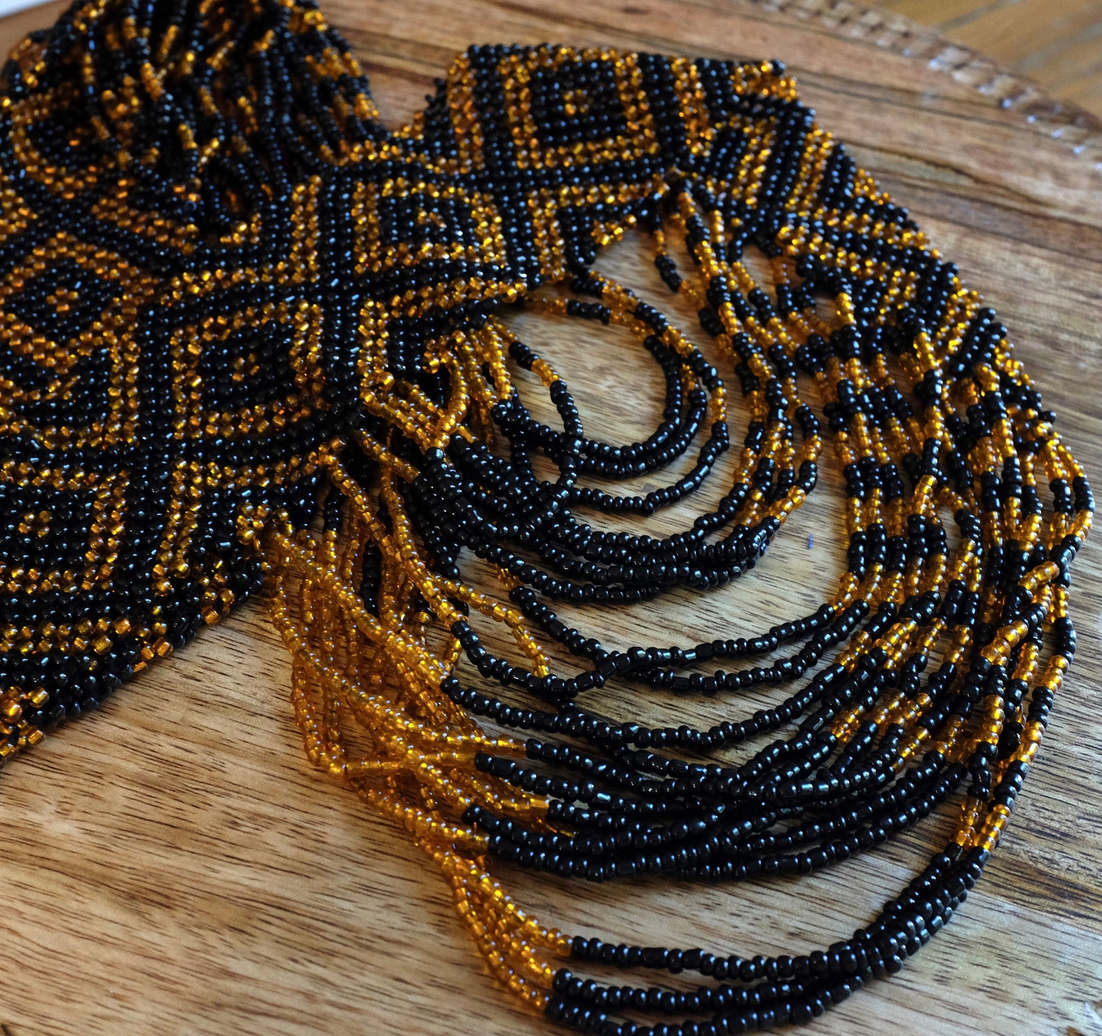 Maranao Philippines Ethnic Bead Handmade Statement Necklace | Etsy UK