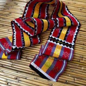 Cordillera Philippines Tapis Kalinga Bontoc Belt Sash (4 x 65 in)