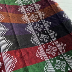 Cotton Woven Inaul Malong - Philippines Ethnic Handwoven Textile Ranun Mindanao Filipino Attire Clothing Sarong Tapis Malong