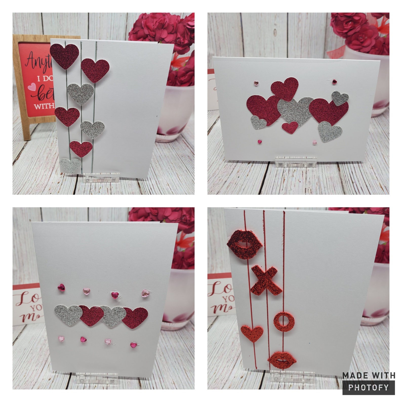 Hearts Card Set Etsy